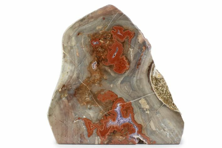 Polished Devil's Red Agate - TeePee Canyon, South Dakota #373417